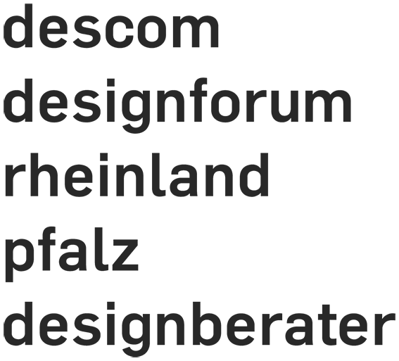 Logo: descom – designforum rheinland pfalz designberater