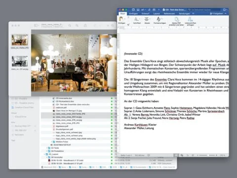 Unser Prozess: Darstellung von Inhalten bei Grafikdesign-Projekten
