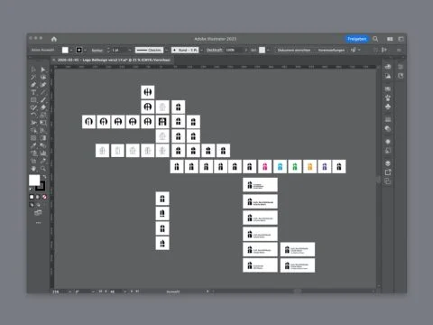 Unser Prozess: Darstellung zu visuellen Basiselementen bei Corporate Design-Projekten